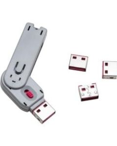 SYBA Multimedia USB Port Blocker with 1 Key and USB Lock
