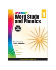 Carson-Dellosa Spectrum Word Study And Phonics Workbook, Grade 4