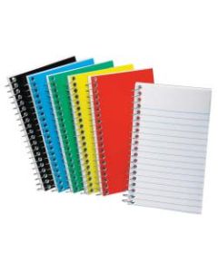 Ampad Sidebound Memo Book - 50 Sheets - Wire Bound - 5in x 3in - White Paper - Assorted Cover - Pressboard Cover - Mediumweight, Rigid, Flexible - 1Each