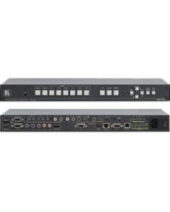 Kramer 8-Input ProScale Presentation Switcher/Scaler with Speaker Output - Functions: Video Scaling, Video Switcher - 2048 x 1080 - VGA - DisplayPort - Audio Line In - Rack-mountable