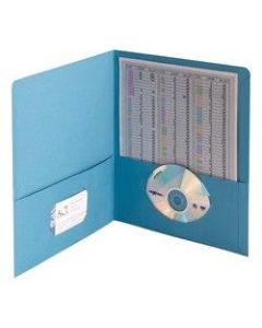Smead Color Portfolios, 8 1/2in x 11in, Blue, Pack Of 25
