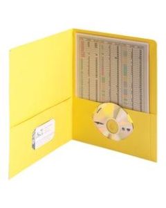 Smead Color Portfolios, 8 1/2in x 11in, Yellow, Pack Of 25