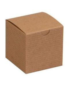 Office Depot Brand Gift Boxes, 3inL x 3inW x 3inH, 100% Recycled, Kraft, Case Of 100