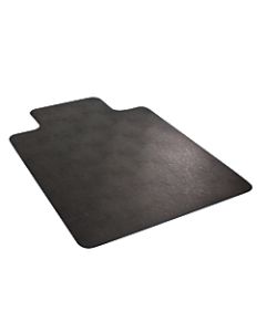 Deflect-O Chair Mat, For Low-Pile Carpet, Rectangular, 46in x 60in, Black
