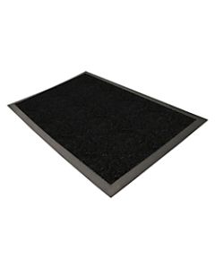 Genuine Joe Ultraguard Indoor Wiper/Scraper Floor Mat, 3ft x 5ft, Charcoal Black