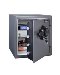 SentrySafe Fire-Safe Electronic Safe, 1.23 Cu. Ft., Gunmetal Gray