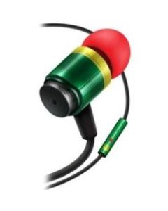 GOgroove AudioOHM RNF Earbud Headphones, Rasta