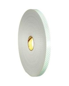 3M 4008 Double-Sided Foam Tape, 3in Core, 2in x 36 Yd., Natural