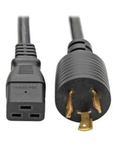 Tripp Lite 12ft Power Cord Extension Cable L6-20P to C19 for PDU/UPS Heavy Duty 20A 12 AWG 12ft - 12AWG (IEC-320-C19 to NEMA L6-20P) 12-ft.