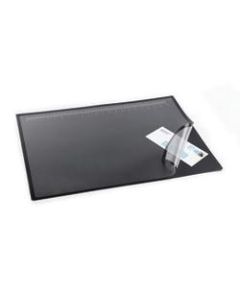 Office Depot Brand Clear Overlay Desk Pad, 19in x 24in, Black
