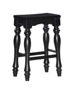 Powell Home Fashions Pennfield Kitchen Island Counter Stool, Set of 2, Black