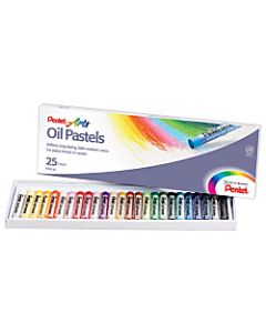 Pentel Arts Oil Pastels, 25-Color Set