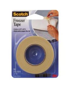 3M 178 Freezer Tape, 1.5in Core, 0.75in x 1,000ft, Natural, Case Of 24