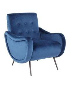 LumiSource Rafael Lounge Chair, Black/Blue