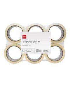 Office Depot Brand Shipping Packing Tape, 1.89in x 54.6 Yd., Clear, Pack Of 6 Rolls