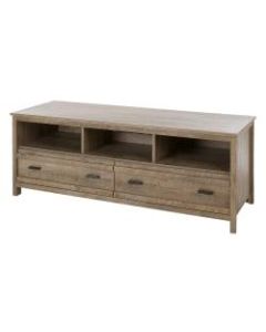 South Shore Exhibit TV Stand For 60in TVs, Weathered Oak