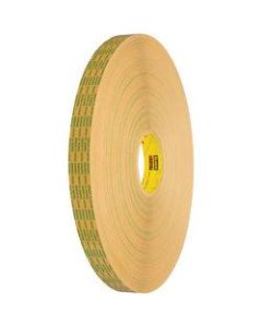 Scotch 465XL Adhesive Transfer Tape, 3in Core, 0.5in x 60 Yd., Clear, Case Of 6