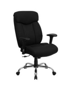 Flash Furniture HERCULES Big & Tall Ergonomic Fabric High-Back Swivel Office Chair With Adjustable Arms, Black