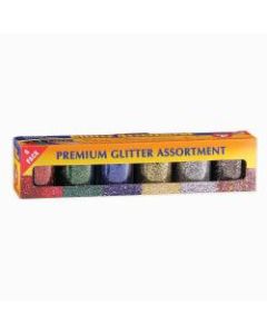 Hygloss Glitter Assortments, 0.75 Oz, Assorted Colors, 6 Packs Per Set, Pack Of 3 Sets