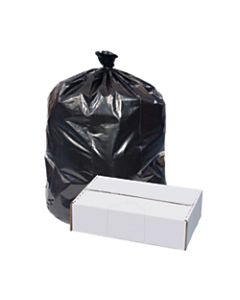 Highmark Repro 2-mil Can Liners, 60 Gallons, 38in x 58in, 70% Recycled, Black, Box Of 50