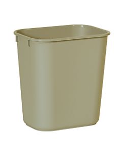 Rubbermaid Durable Polyethylene Wastebasket, 3 1/4 Gallons (12.3L), Beige