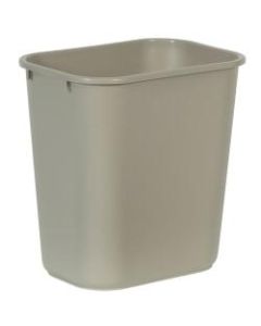 Rubbermaid Durable Polyethylene Wastebasket, 7 Gallons (26.5L), Beige