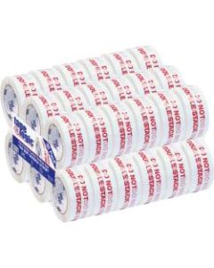 Tape Logic Do Not Double Stack Preprinted Carton Sealing Tape, 3in Core, 2in x 110 Yd., Red/White, Pack Of 36