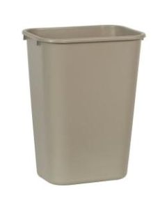 Rubbermaid Durable Polyethylene Wastebasket, 10 1/4 Gallons (38.8L), Beige
