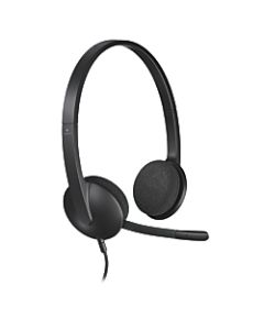 Logitech H340 USB Headset, Black