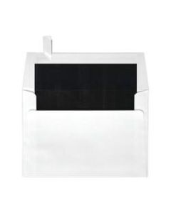 LUX Square Envelopes, 6 1/2in x 6 1/2in, Self-Adhesive, Black/White, Pack Of 250