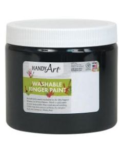 Handy Art Washable Finger Paint - 16 fl oz - 1 Each - Black