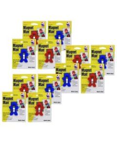 Adams Magnet Man Magnets, 2in, Assorted Colors, Pack Of 24