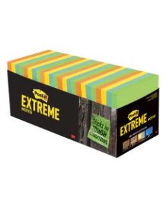 Post it Notes Extreme Notes, 3in x 3in, Mixed Colors, Pack Of 32 Pads