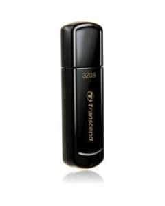 Transcend 32GB JetFlash 350 USB 2.0 Flash Drive - 32 GB - USB 2.0 - 15 MB/s Read Speed - 11 MB/s Write Speed - Black