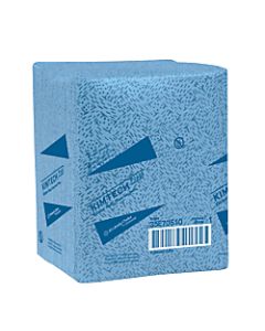 Kimtech Prep Kimtex Wipers, 1/4 Fold, Blue