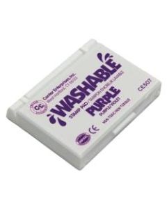 Center Enterprise Washable Stamp Pads, 2 1/4in x 3 3/4in, Purple, Pack Of 6
