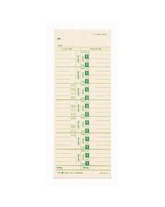 TOPS Time Cards (Replaces Original Card 10-800292), Numbered Days, 1-Sided, 9in x 3 1/2in, Box Of 500
