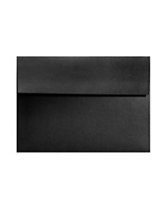 LUX Invitation Envelopes, A7, Gummed Seal, Black Satin, Pack Of 250