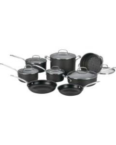 Cuisinart Chef’s Classic 14-Piece Non-Stick Cookware Set, Brown