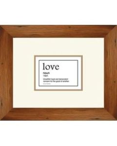 PTM Images Expressions Framed Wall Art, Love II, 16inH x 18inW, Brown
