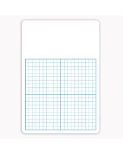 Flipside 1/2in Graph Non-Magnetic Unframed Dry-Erase Whiteboards, 16in x 11in x 1/8in, White/Blue, Pack Of 4