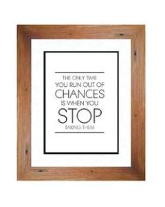 PTM Images Photo Frame, Chances, 10inH x 1 1/2inW x 12inD, Natural Wood