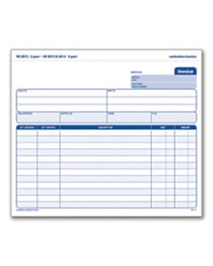 Adams 3-Part Carbonless Invoice Form Unit Set, 8 1/2in x 7 7/16in, White/Canary/Pink, Pack Of 50 Sets