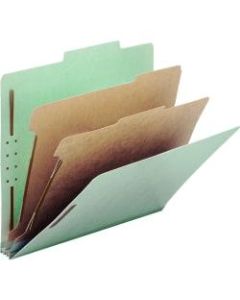 Smead Pressboard Colored Classification Folders, 2in Expansion, Letter Size, 30% Recycled, Gray, Box Of 10 Folders