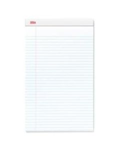 Office Depot Brand Perforated Legal Pads, 8 1/2in x 14in, Legal Ruled, 50 Sheets, White, Pack Of 12 Pads