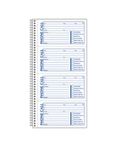 Adams Spiral Bound Phone Message Book, 11in x 5 1/2in, Book Of 400 Messages