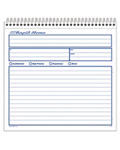 Adams Rapid Memo Book, 8 1/2in x 8 1/4in, 50 Sheets