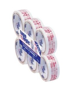 Tape Logic If Seal Is Broken Preprinted Carton Sealing Tape, 3in Core, 2in x 55 Yd., Red/White, Case Of 6