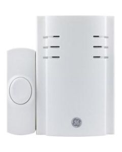 GE Plug-In Eight-Chime Wireless Door Chime - Wireless - 150 ft - White