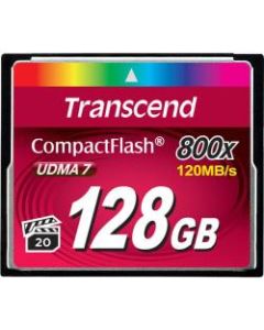 Transcend Premium 128 GB CompactFlash - 120 MB/s Read - 60 MB/s Write - 800x Memory Speed